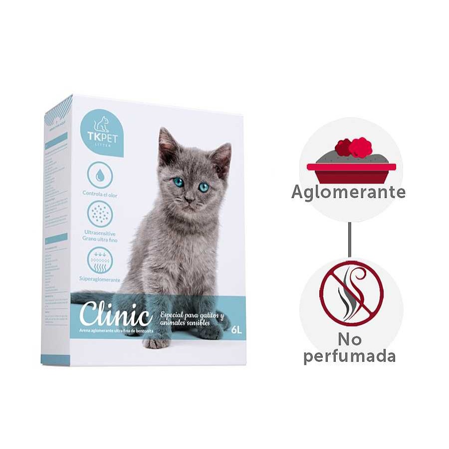 Gatos TK-Pet Arena Aglomerante | Tk-Pet Clinic Arena Ultrafina Para Gatos