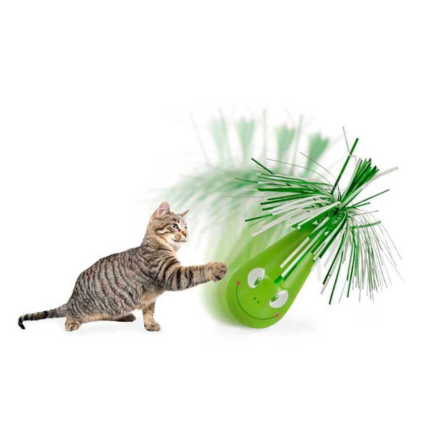 Gatos Flamingo Pelotas | Flamingo Crazy Frog Balanc N Verde Para Gatos