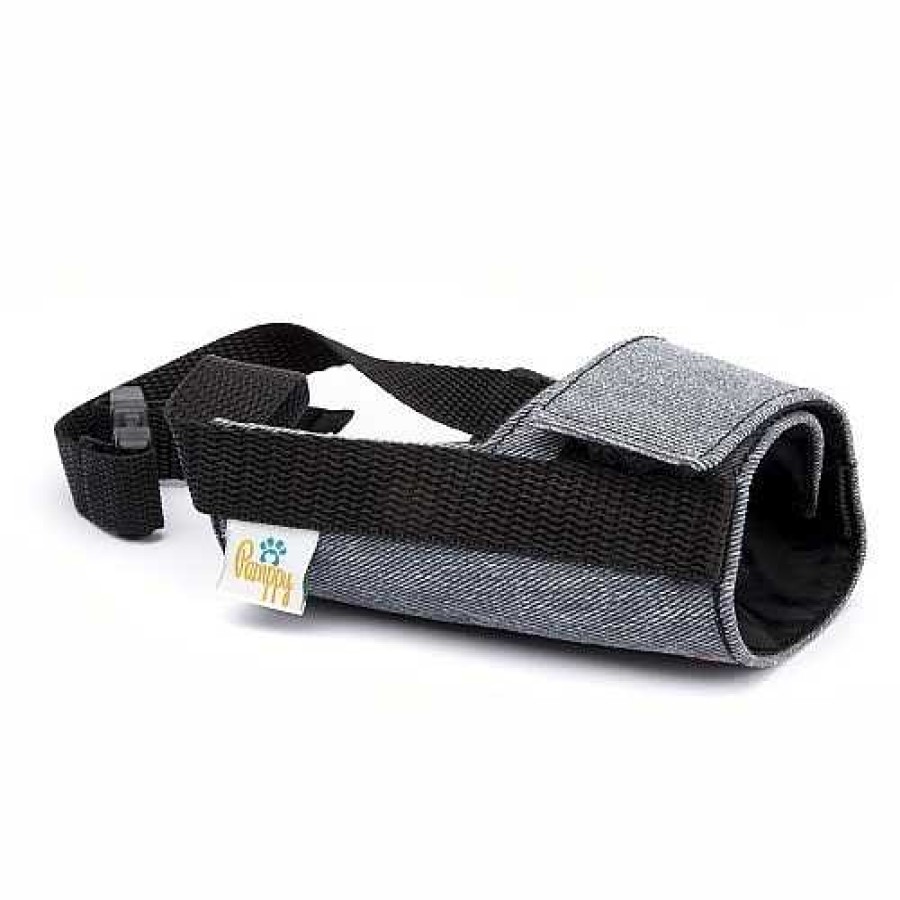 Perros Pamppy Bozales | Bozal Pamppy Con Velcro Vaquero Desgastado Para Perros