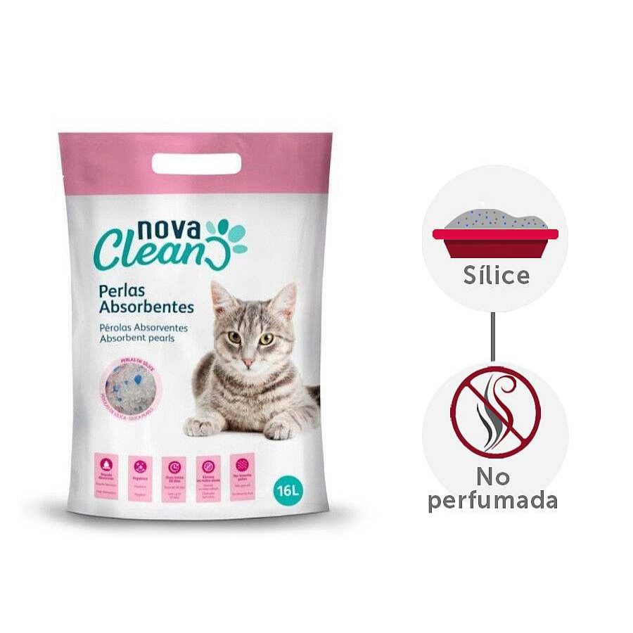 Gatos Nova Clean Arena De Silice | Nova Clean Perlas Absorbentes Para Gatos