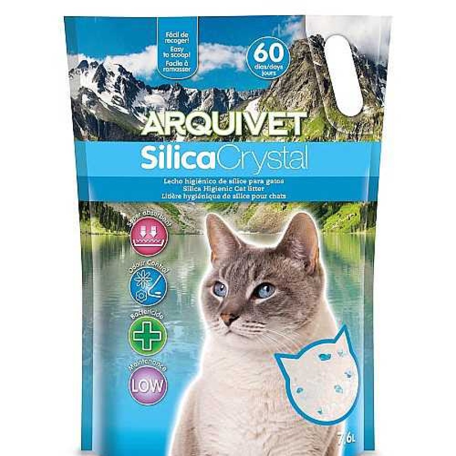 Gatos Arquivet Arena De Silice | Lecho Silica Crystal Para Gatos Olor Neutro