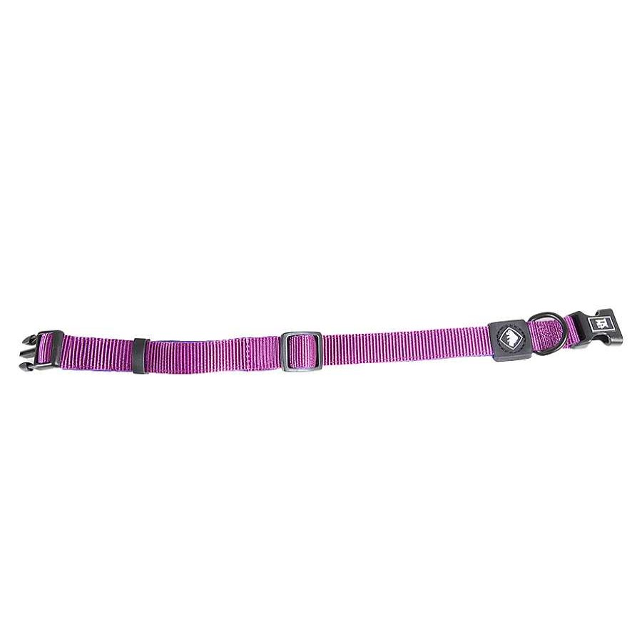 Perros TK-Pet Collares Y Arneses | Tk-Pet Neo Classic Collar De Nylon Morado Para Perros