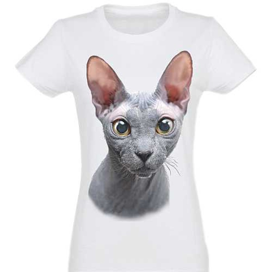 Otros Animales Ralf Nature Moda Y Complementos | Camiseta Mujer Gato Egipcio Color Blanco