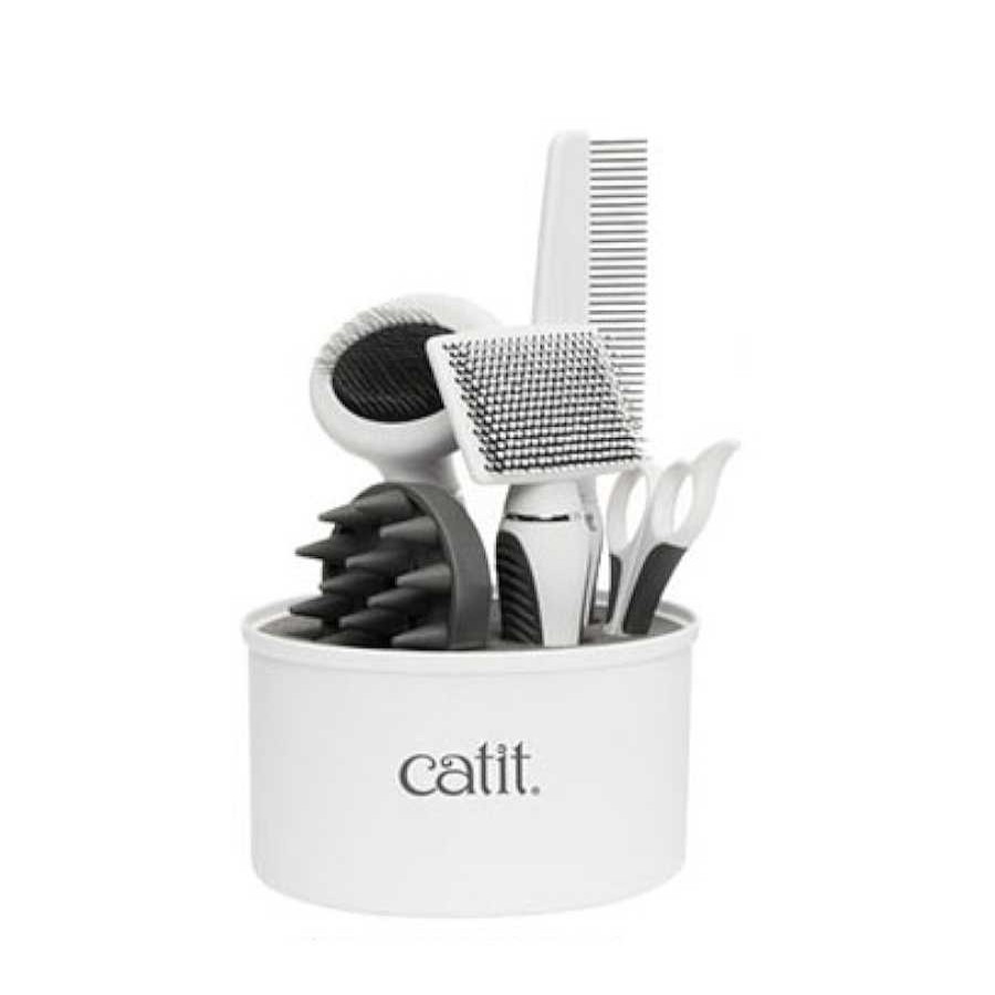 Gatos Catit Productos Para El Pelo | Catit Grooming Kit De Belleza Para Gatos De Pelo Largo