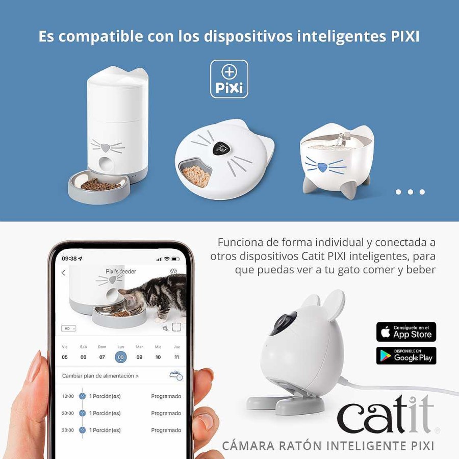 Gatos Catit Limpieza Hogar | Catit Pixi C Mara Rat N Inteligente Para Gatos