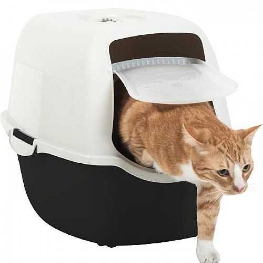 Gatos Cstore Productos De Higiene | Cstore Arenero Con Pp Reciclado Blanco Y Negro Para Gatos