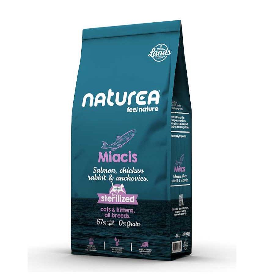 Gatos Naturea Pienso Para Gatitos | Naturea Lands Miacis Salm N Con Pollo, Conejo Y Anchoas Pienso Para Gatos