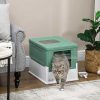 Gatos PawHut Productos De Higiene | Pawhut Arenero Plegable Para Gatos