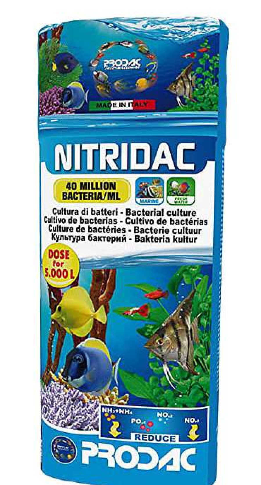 Otros Animales PRODAC Salud De Los Peces | Prodac Nitridac Cultivo De Bacterias Para Acuarios