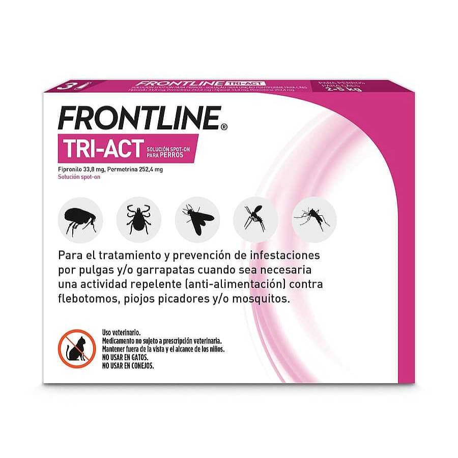 Perros Frontline Pipetas | Frontline Tri-Act Pipetas Antiparasitarias Para Perros 5 - 10 Kg