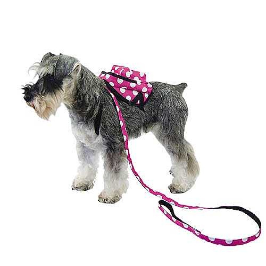 Perros Ibañez Agility | Iba Ez Mochila Lunares Rosa Para Perros