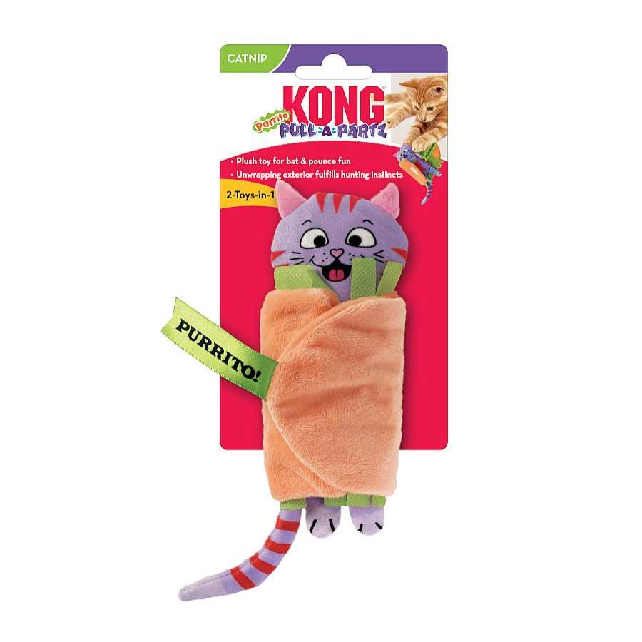 Gatos Kong Peluches | Kong Pull-A-Partz Purrito Peluche Para Gatos