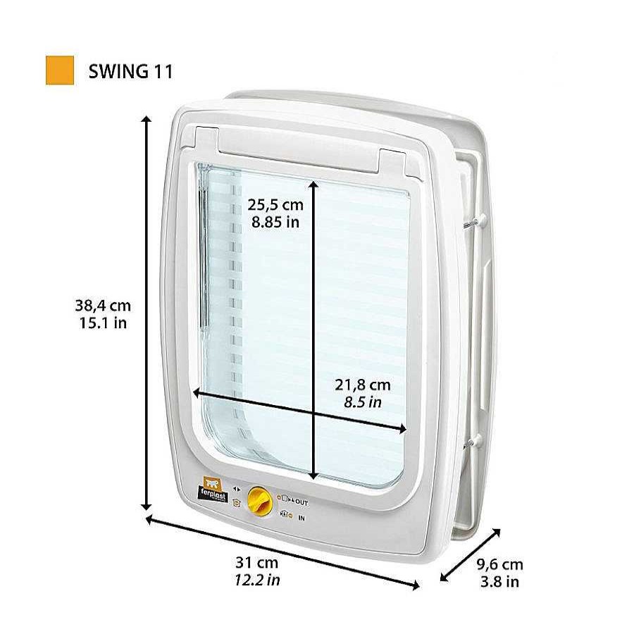 Perros Ferplast Puertas Para Perros | Ferplast Swing 11 Puerta Para Perros Y Gatos