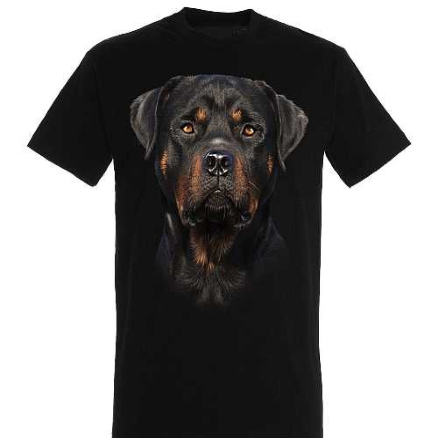 Otros Animales Ralf Nature Moda Y Complementos | Camiseta Ralf Nature Rottweiler Color Negro