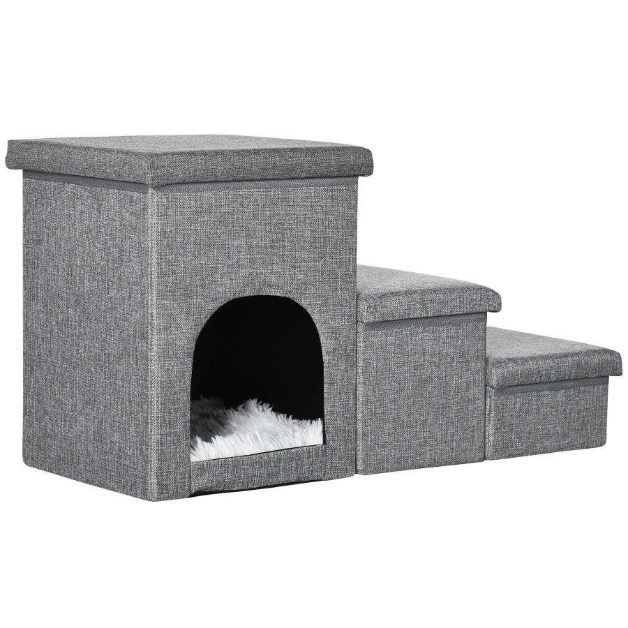 Gatos PawHut Camas Para Gatos | Pawhut Escalera Para Perros