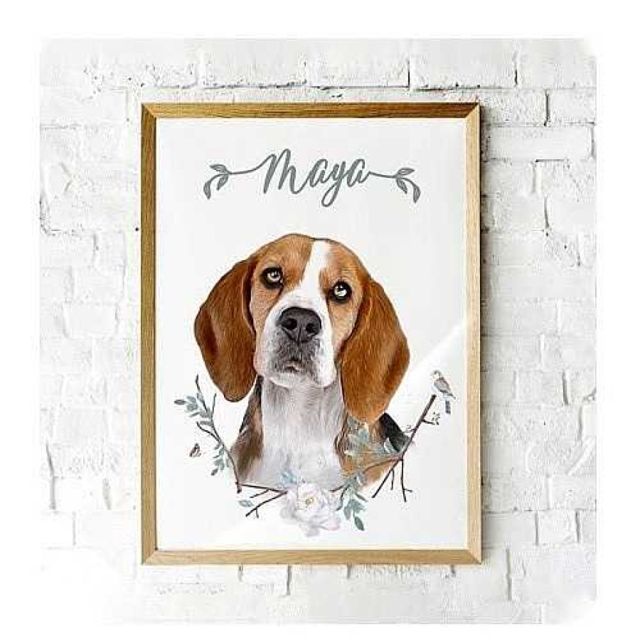 Otros Animales Mascochula Decoraci N | Mascochula Wild Retrato Realista Personalizado En Digital Con Tu Mascota