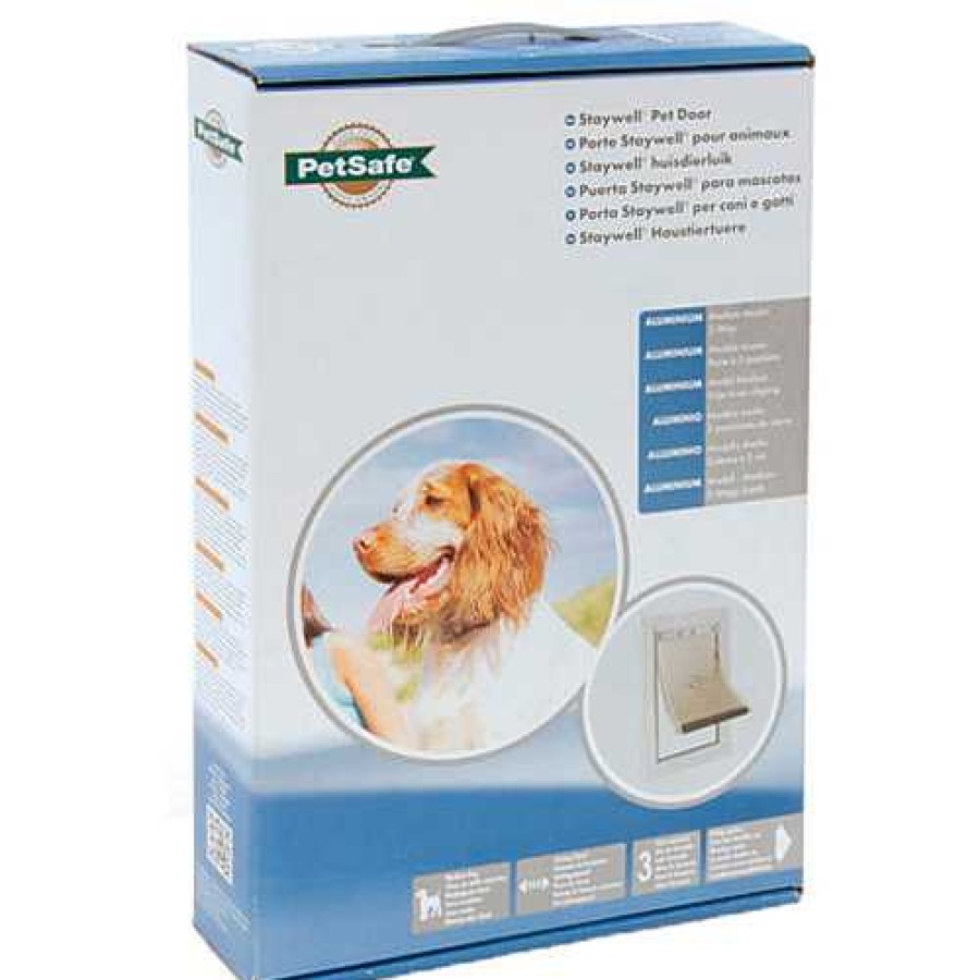 Perros PetSafe Puertas Para Perros | Staywell Puerta De Aluminio Para Perros Grandes