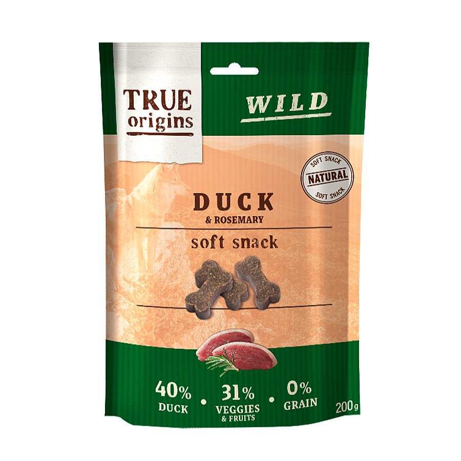 Perros True Origins Premios Y Galletas | True Origins Wild Huesitos Pato Y Romero Para Perros