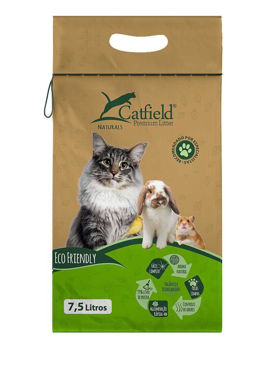 Gatos Catfield Otros Lechos | Catfield Naturals Lecho Vegetal Para Gatos