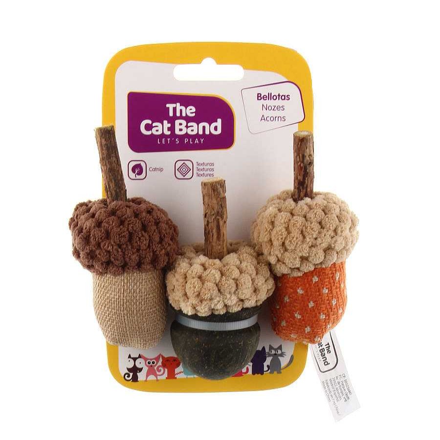 Gatos The Cat Band Peluches | The Cat Band Set De Bellotas De Peluche Con Catnip