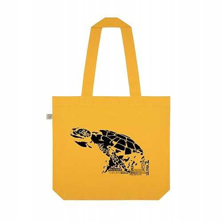 Otros Animales Animal Totem Moda Y Complementos | Animal Totem Bolso Tote Bag De Tela Tortuga Amarilla