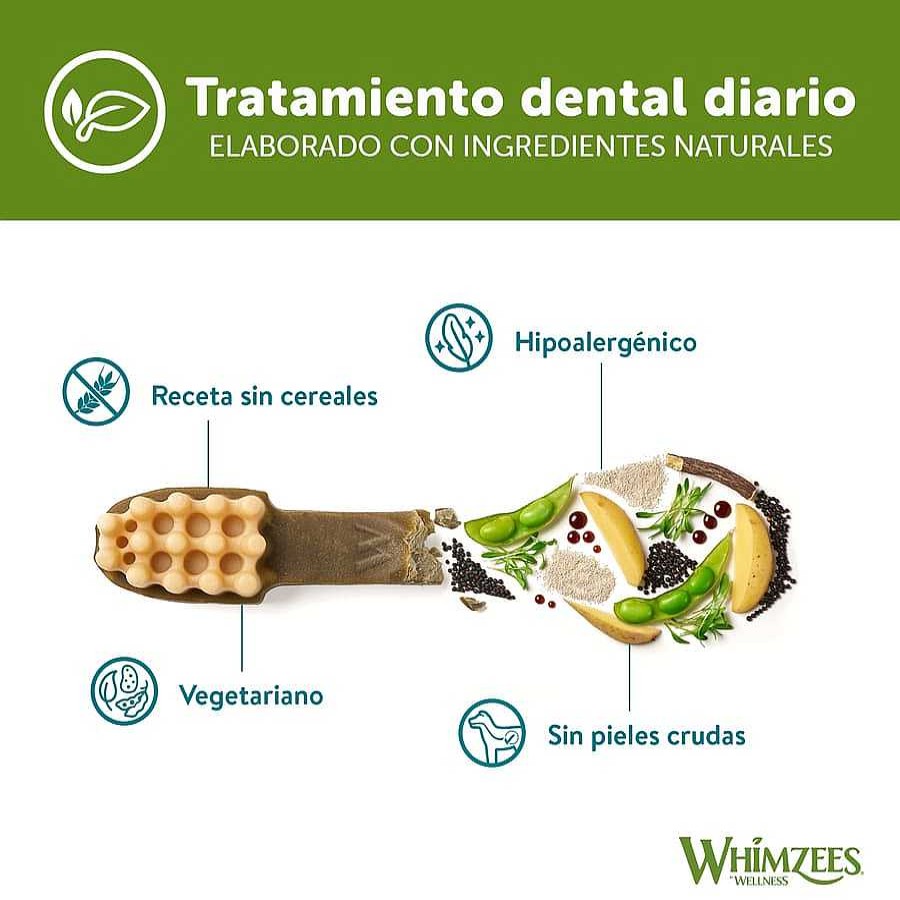 Perros Whimzees Dentales | Whimzees Snacks Dentales Para Perros De Razas Medianas