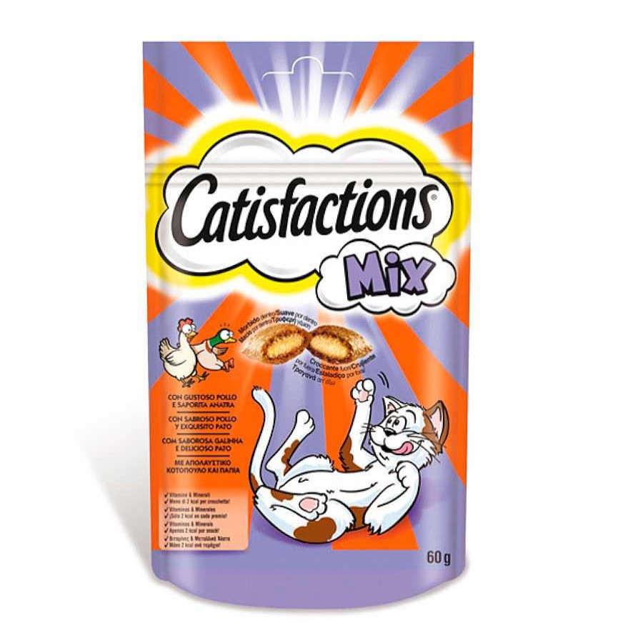 Gatos Catisfactions Premios Y Entretenimiento | Catisfactions Premios De Pollo Y Pato Para Gatos