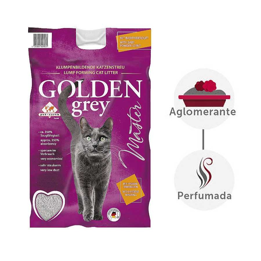 Gatos Golden Grey Arena Aglomerante | Golden Grey Master Arena Aglomerante Para Gatos