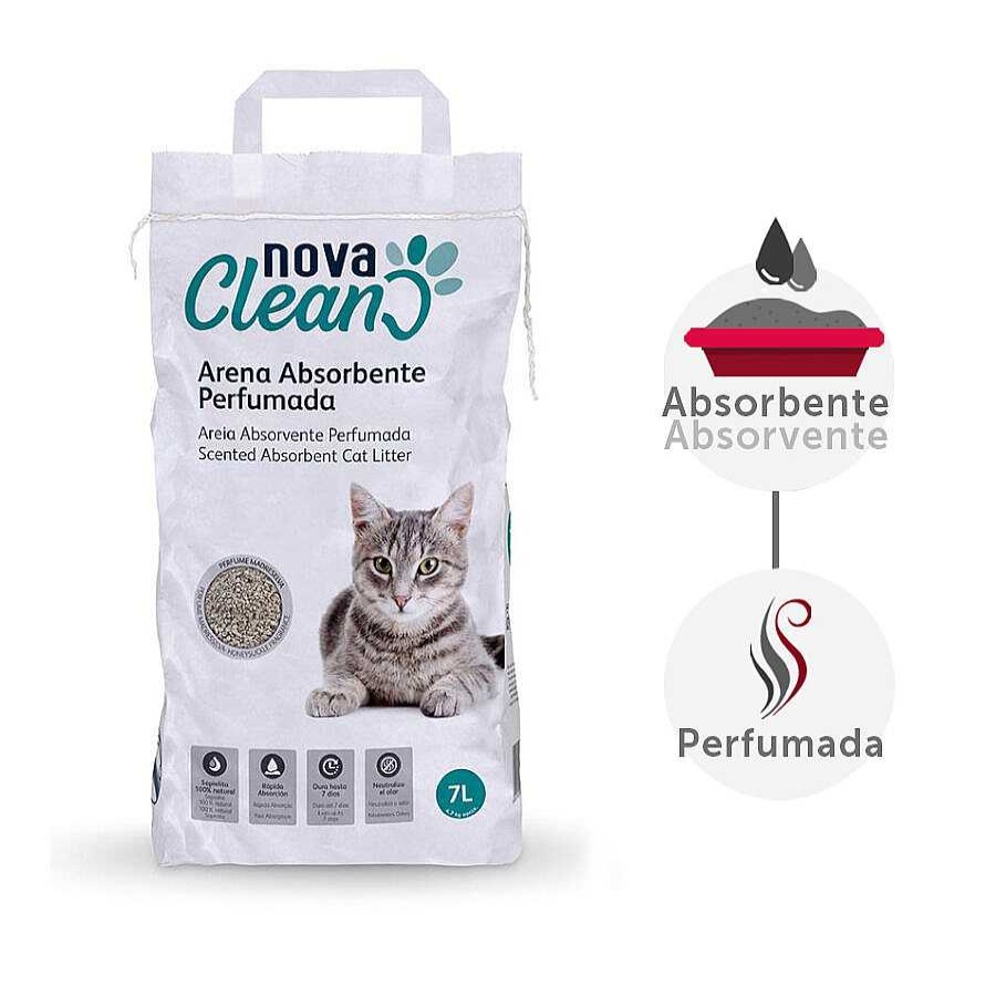 Gatos Nova Clean Otros Lechos | Nova Clean Arena Perfumada Absorbente Para Gatos