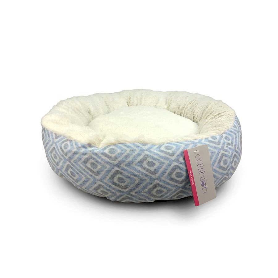 Gatos Catshion Camas Para Gatos | Catshion Geometric Azul Cama Para Gatos