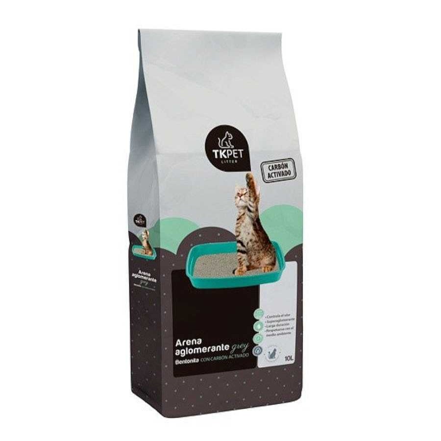 Gatos TK-Pet Arena Aglomerante | Arena Con Carb N Activo Para Gatos Tk-Pet