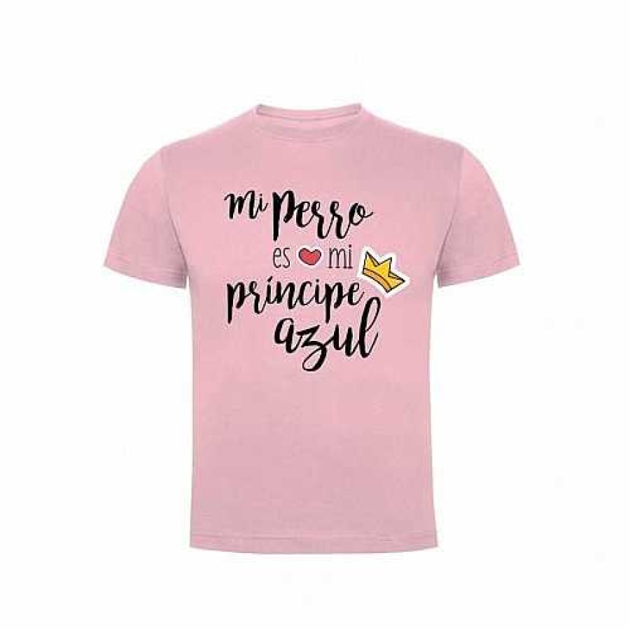 Otros Animales Thepetlover Moda Y Complementos | Camiseta Ni A "Mi Perro Es Mi Pr Ncipe" Color Rosa