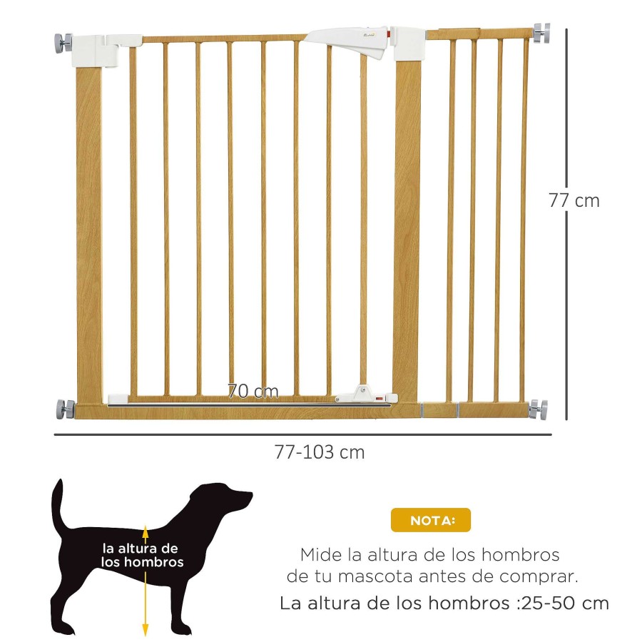 Perros PawHut Ocio Y Tiempo Libre | Pawhut Barrera De Seguridad Para Perros