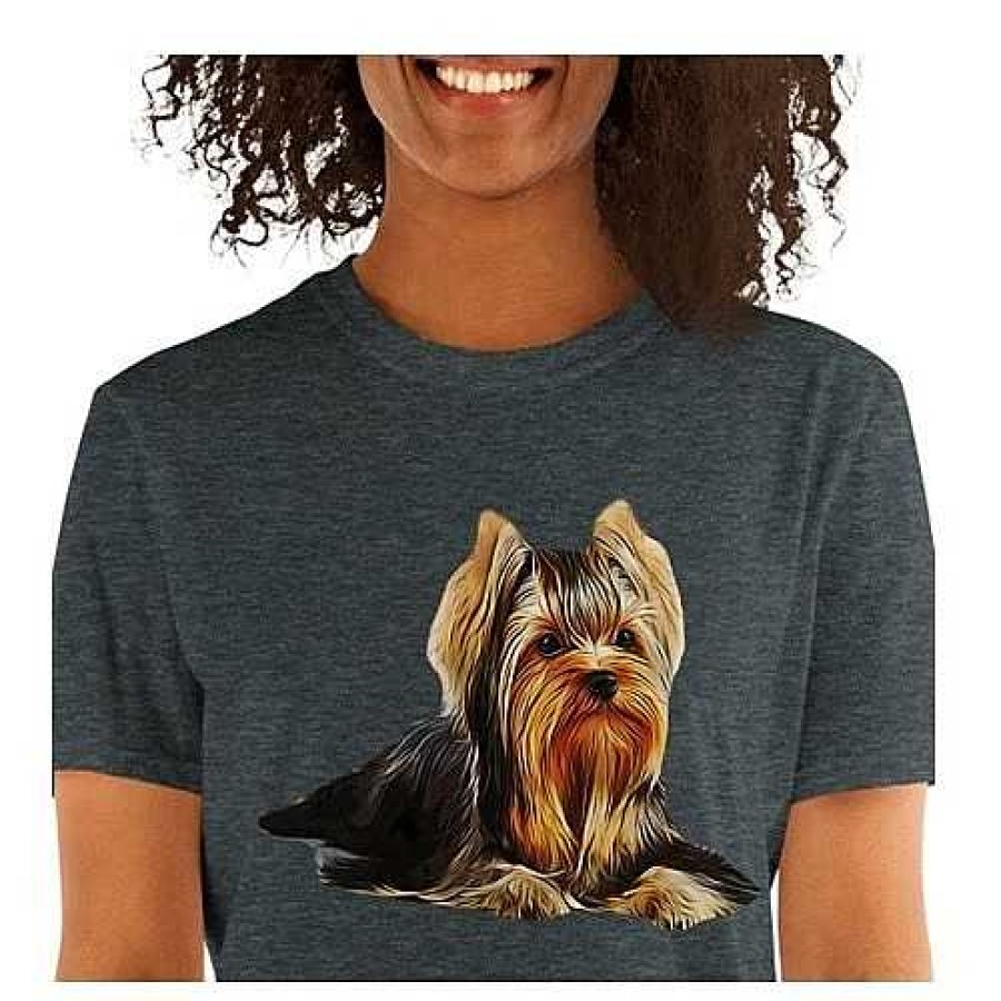 Otros Animales Mascochula Moda Y Complementos | Mascochula Camiseta Mujer Personalizada Con Tu Mascota Gris Oscuro