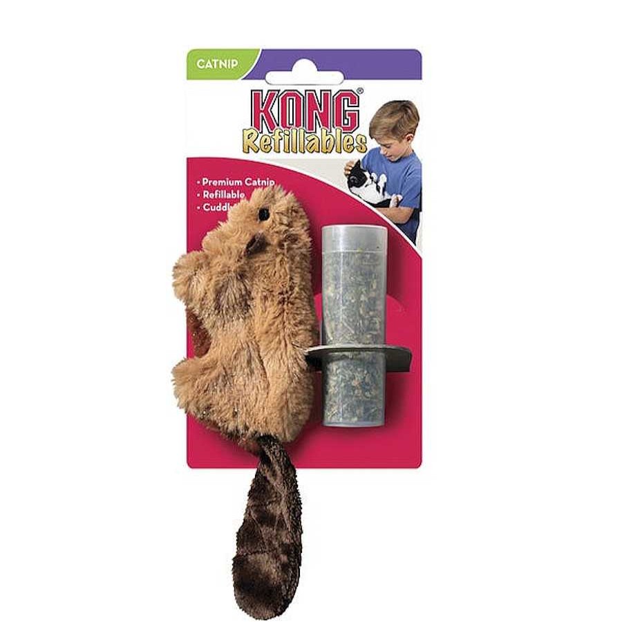 Gatos Kong Peluches | Kong Cat Refillable Beaver