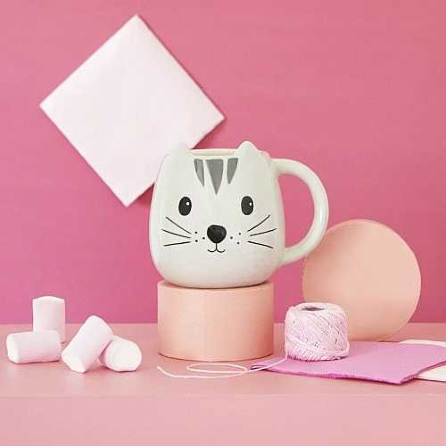 Otros Animales Balvi Menaje Hogar | Balvi Taza Mug Kitty Forma Gato