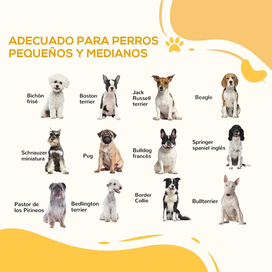 Perros PawHut Ocio Y Tiempo Libre | Pawhut Barrera De Seguridad Retr Ctil Para Perro