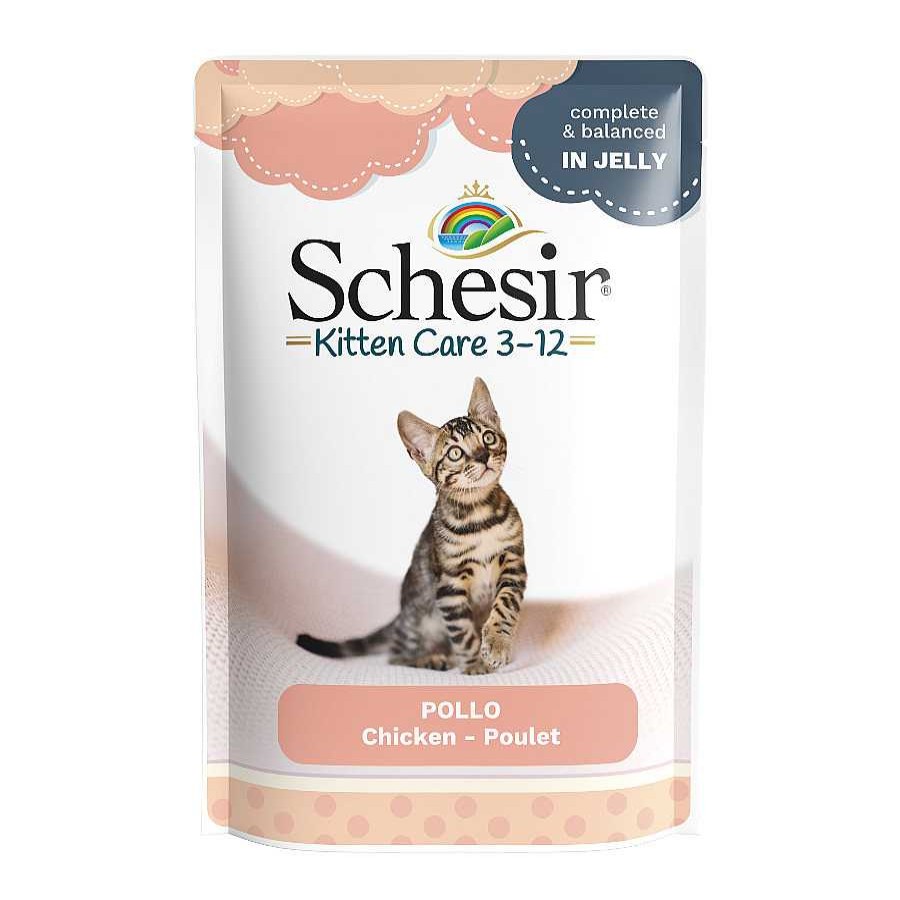 Gatos Schesir Comida H Meda | Schesir Kitten Pollo Sobre Para Gatitos