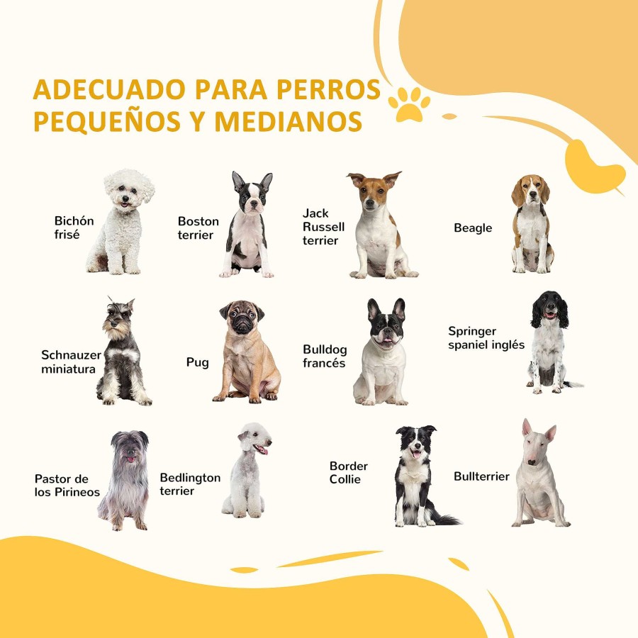 Perros PawHut Ocio Y Tiempo Libre | Pawhut Barrera De Madera Extensible De 2 Paneles Para Perros