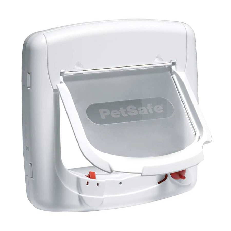 Gatos PetSafe Puertas Para Gatos | Petsafe Staywell Puerta Magn Tica Blanca Para Gatos