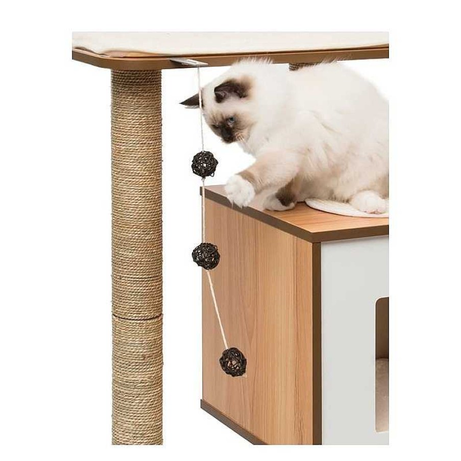 Otros Animales Catit Muebles | Rascador Vesper Base Nogal Para Gatos Color Nogal