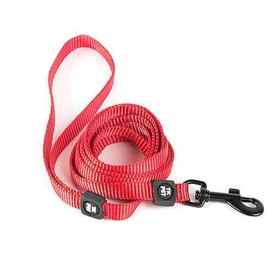 Gatos TK-Pet Accesorios De Paseo | Tk-Pet Classic Correa De Nylon Roja Para Gatos