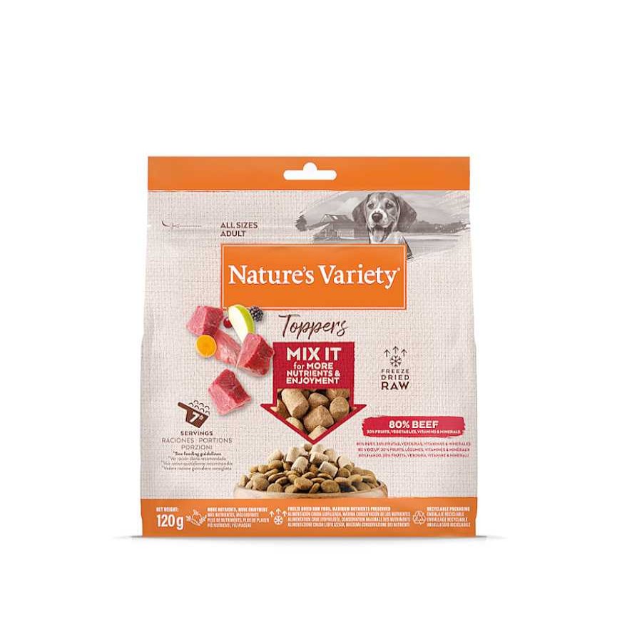 Perros Nature's Variety Naturales | Nature'S Variety Toppers Buey Liofilizado Para Perros