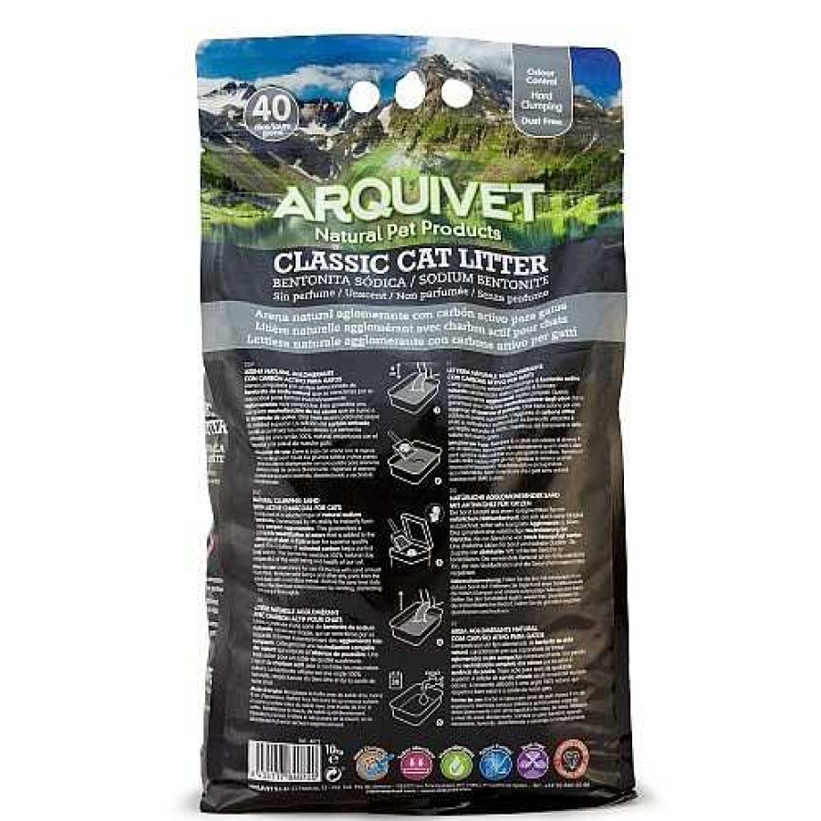 Gatos Arquivet Arena Aglomerante | Classic Cat Litter Sodium Bentonite Arena Aglomerante Para Gatos