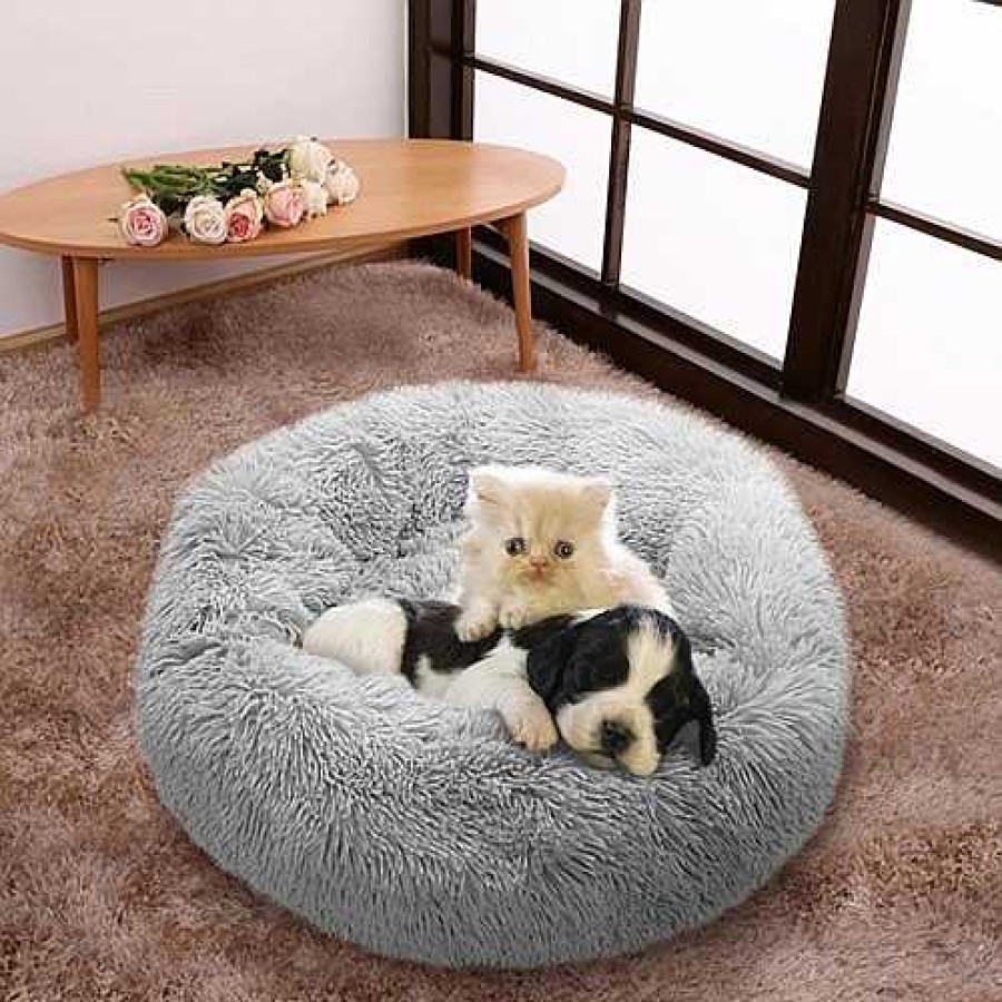 Gatos Mypetcare Camas Para Gatos | Cama De Felpa Para Mascotas Color Gris