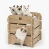 Otros Animales Catit Muebles | Cama Estilo Rom Ntico Color Roble