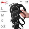 Perros Flexi Correas Para Perros | Flexi New Classic Correa Extensible Negra Para Perros