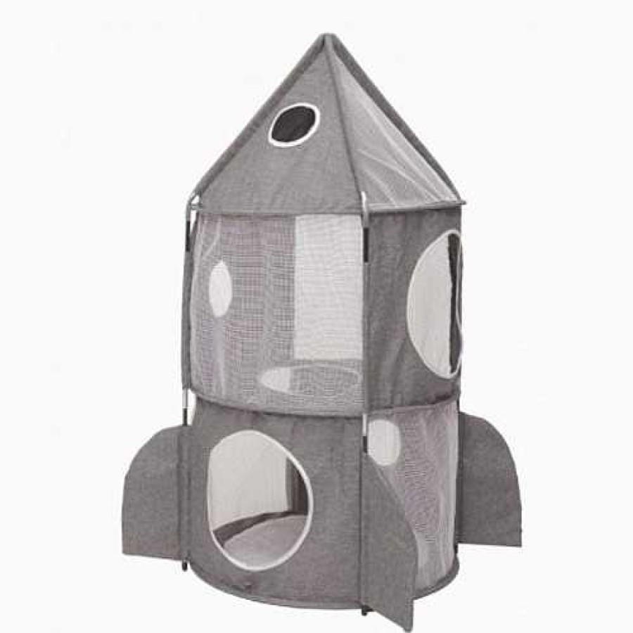 Gatos Catit T Neles | Refugio Plegable Catit Vesper Rocket Para Gatos Color Gris