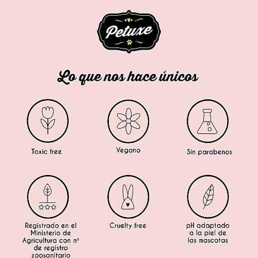 Gatos Petuxe Cosmetics Productos Para El Pelo | Petuxe Champ Vegano Para Perros Y Gatos