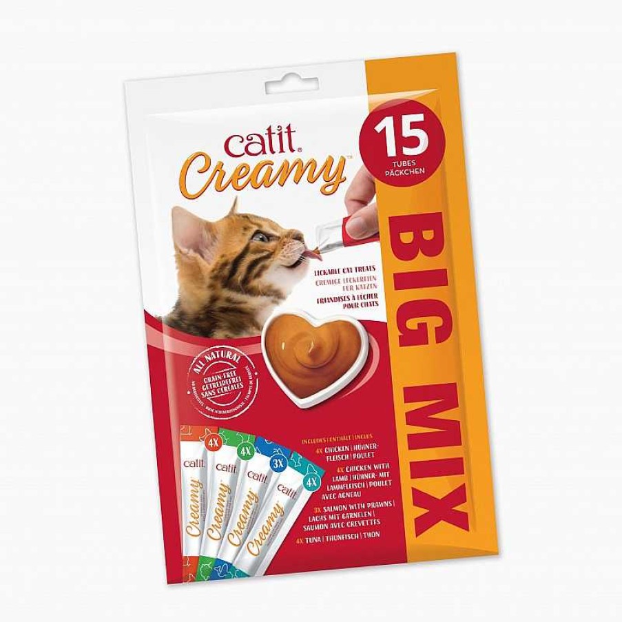 Gatos Catit Maltas | Catit Creamy Multipack Snack Liquido Para Gatos